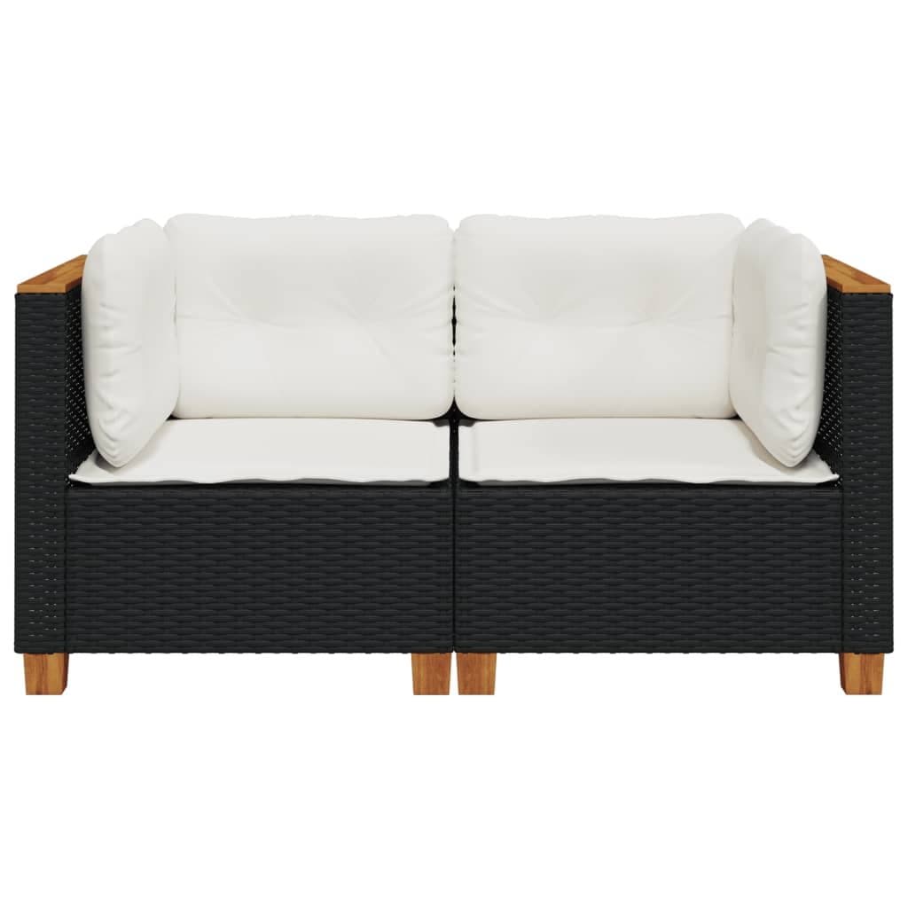 Outdoor Corner Sofa Set in Black