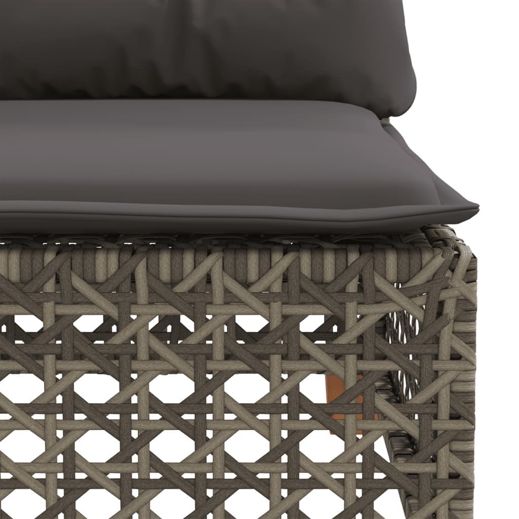 Grey Modular Garden Corner Sofa with Cushions
