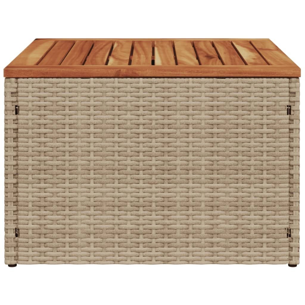 Beige Garden Table 55x55x37cm Outdoor Furniture