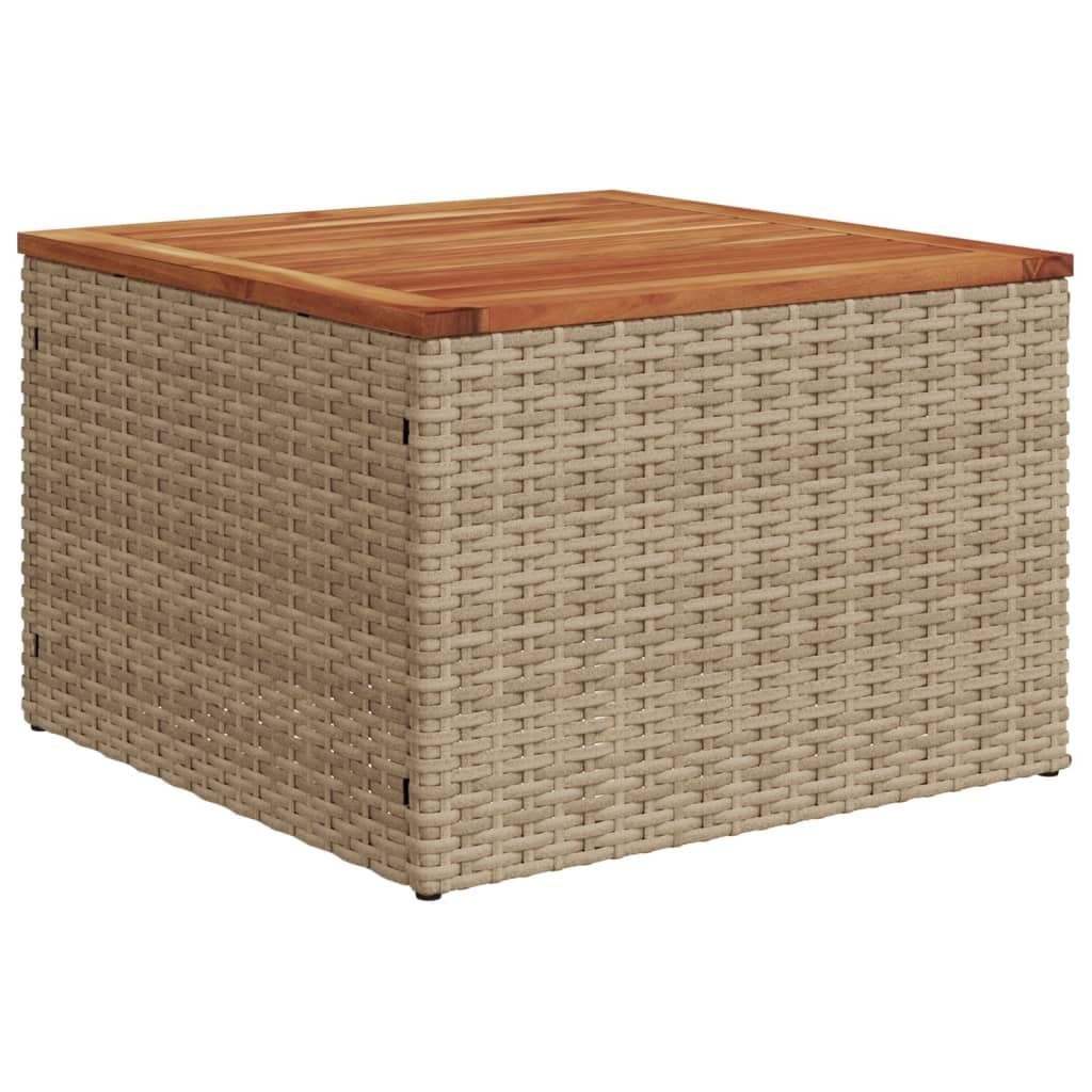 Beige Garden Table 55x55x37cm Outdoor Furniture