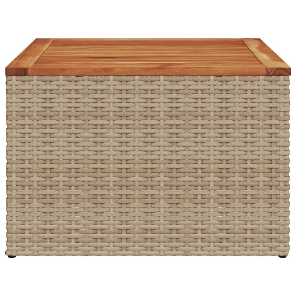 Beige Garden Table 55x55x37cm Outdoor Furniture