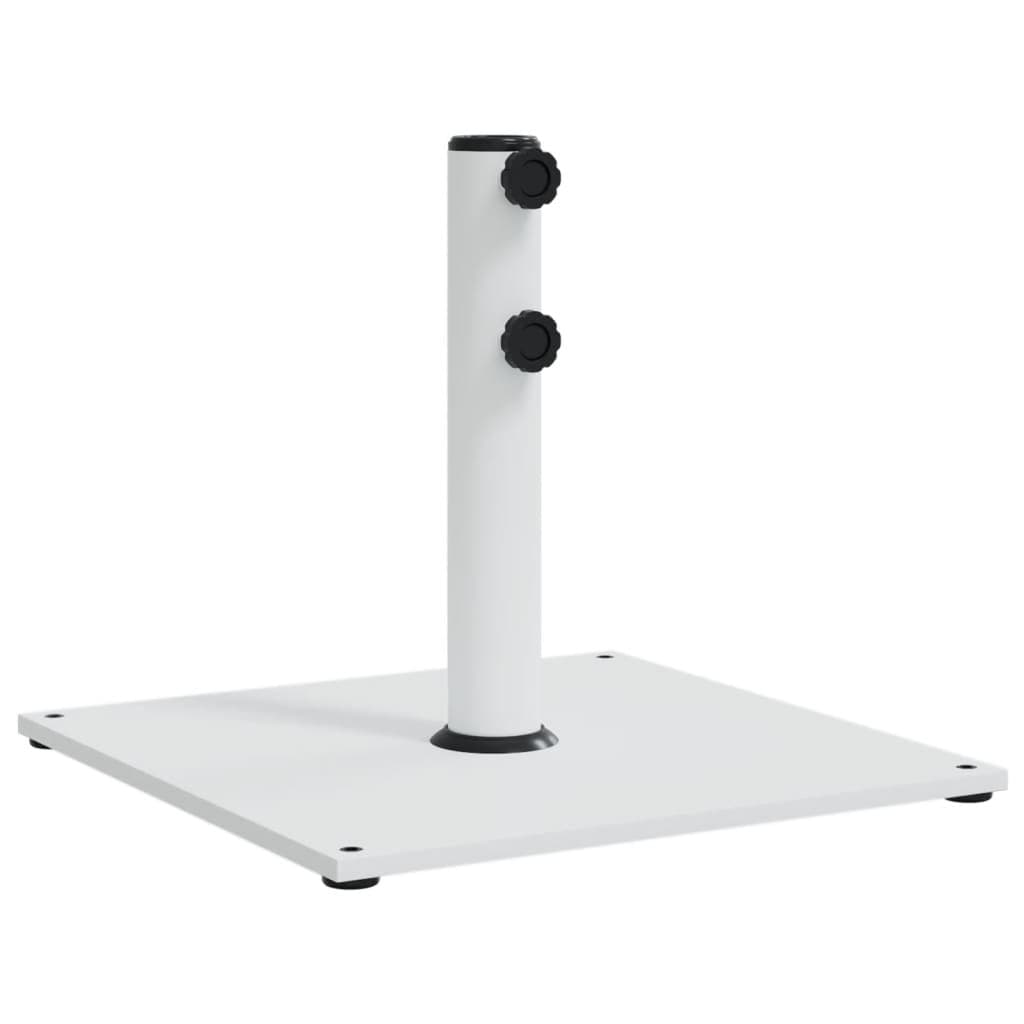 Square Parasol Base White 17kg Umbrella Stand