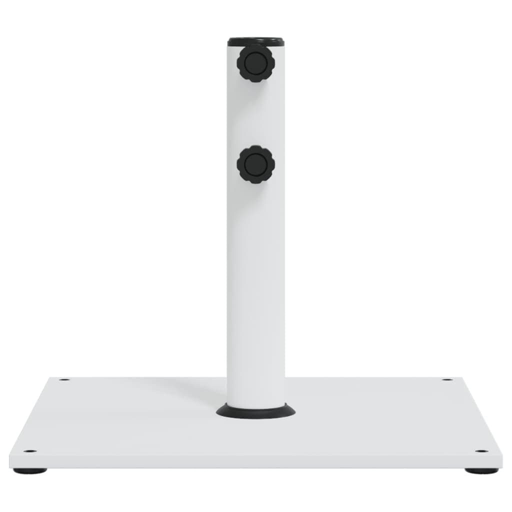 Square Parasol Base White 17kg Umbrella Stand