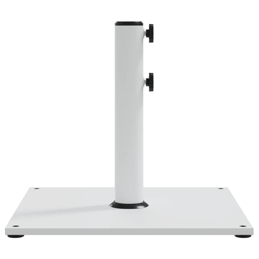 Square Parasol Base White 17kg Umbrella Stand