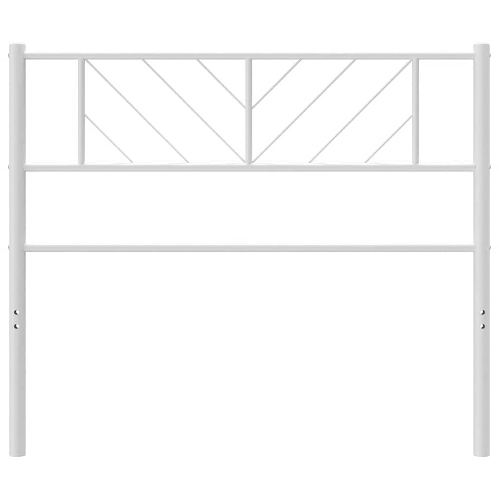 White Metal Headboard 90cm for Beds
