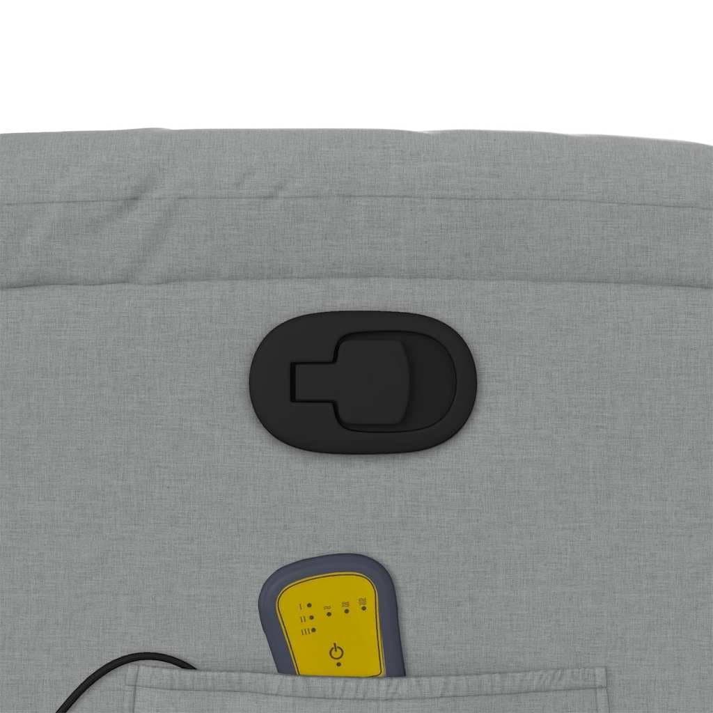 Light Grey Fabric Massage Recliner Chair with Vibration