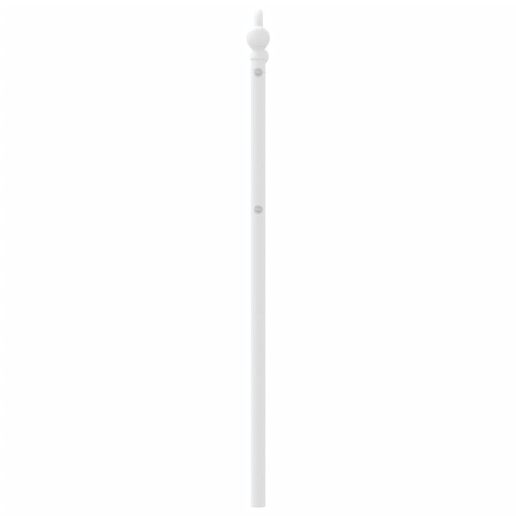 Metal Headboard White 90cm Bed Header Bedroom Furniture Powder Coated Steel