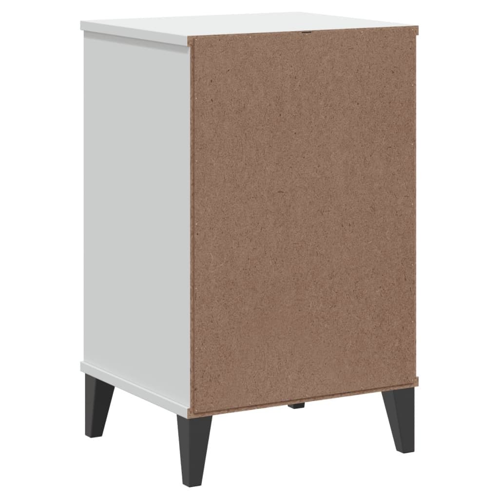 White Bedside Cabinet Nightstand Storage Table Bedroom Furniture with Handles