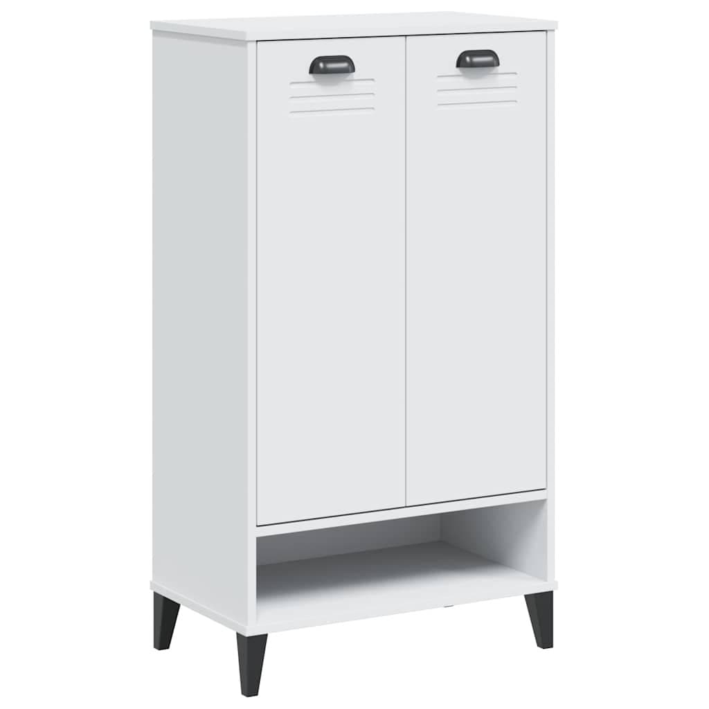 White Engineered Wood Shoe Cabinet for Organising