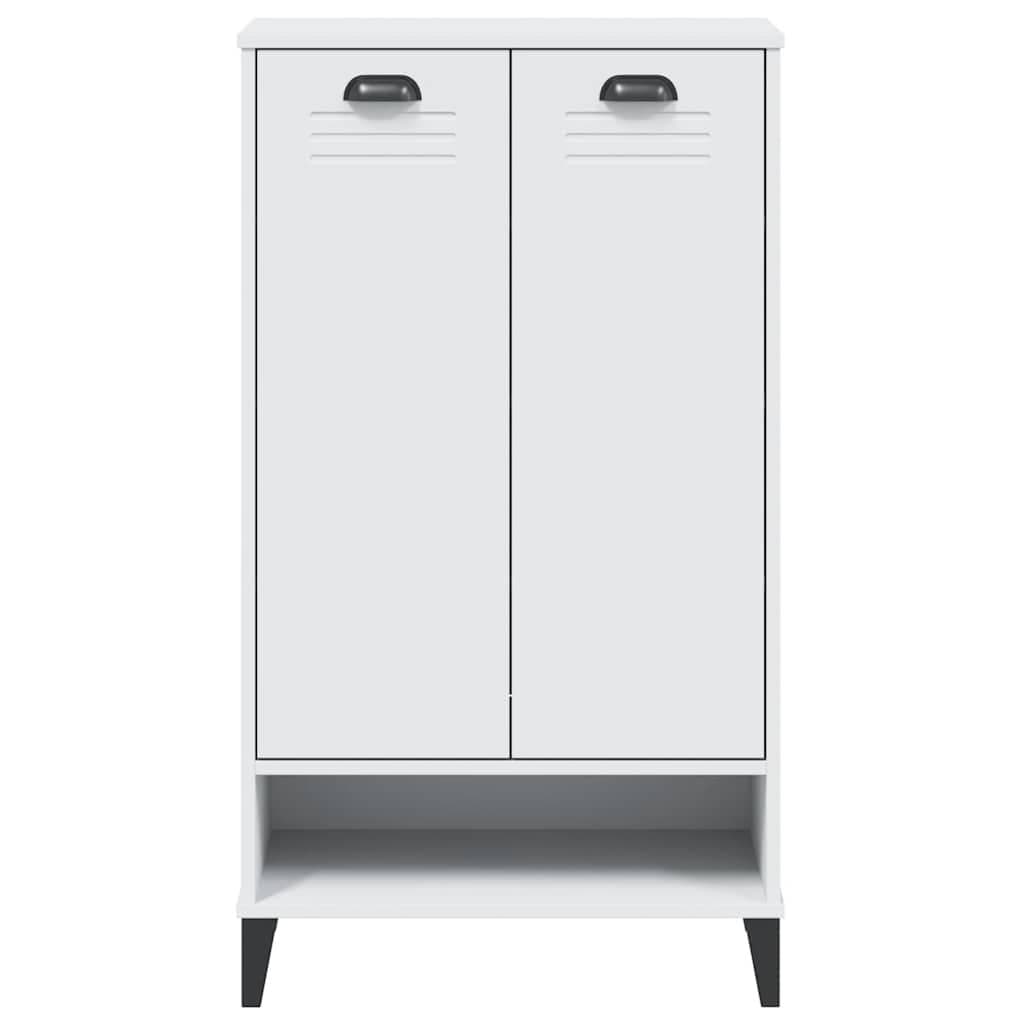 White Engineered Wood Shoe Cabinet for Organising