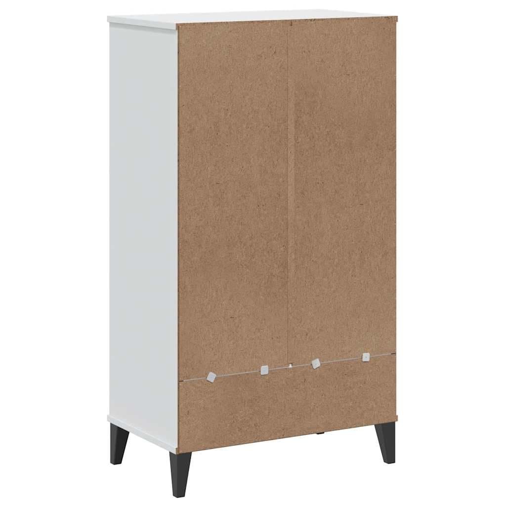 White Engineered Wood Shoe Cabinet for Organising