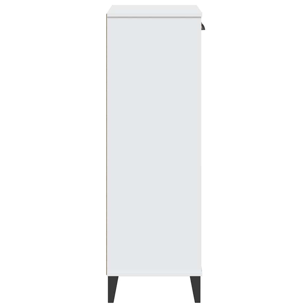 White Engineered Wood Shoe Cabinet for Organising
