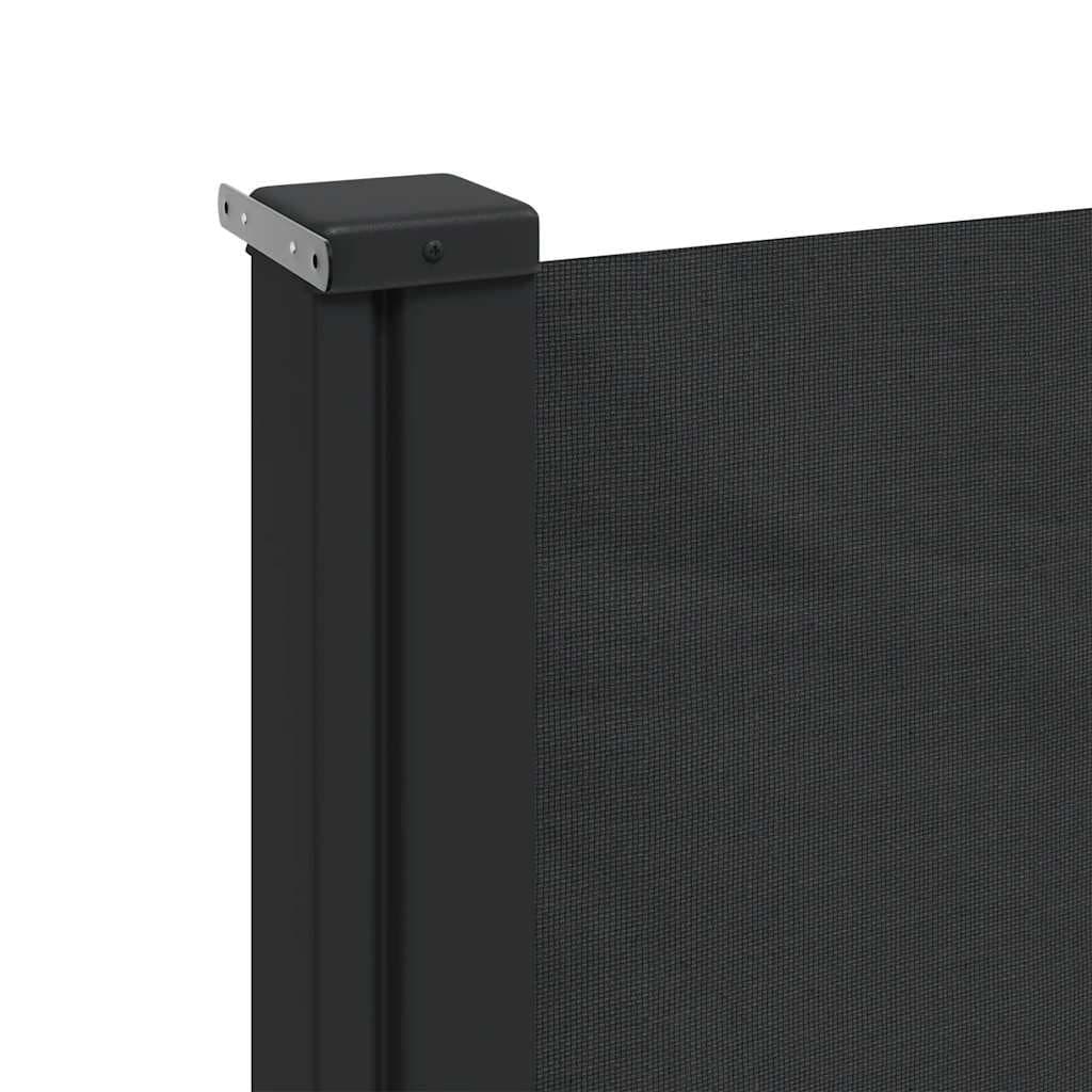 Retractable Side Awning 200x500 cm Black