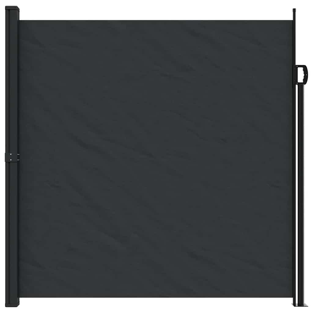 Black Retractable Side Awning 200x600cm