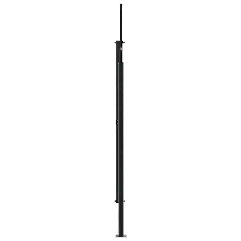 Black Retractable Side Awning 200x600cm