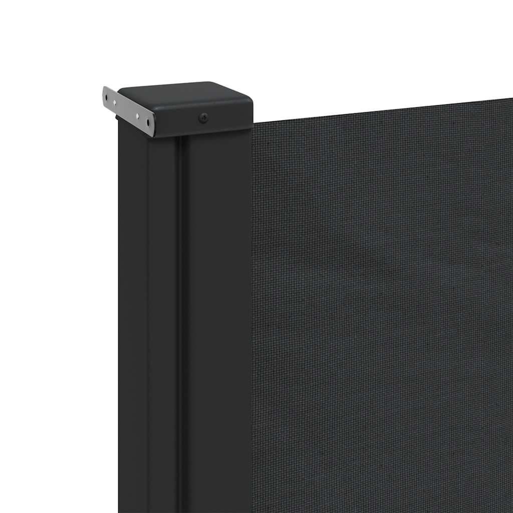 Black Retractable Side Awning 200x600cm