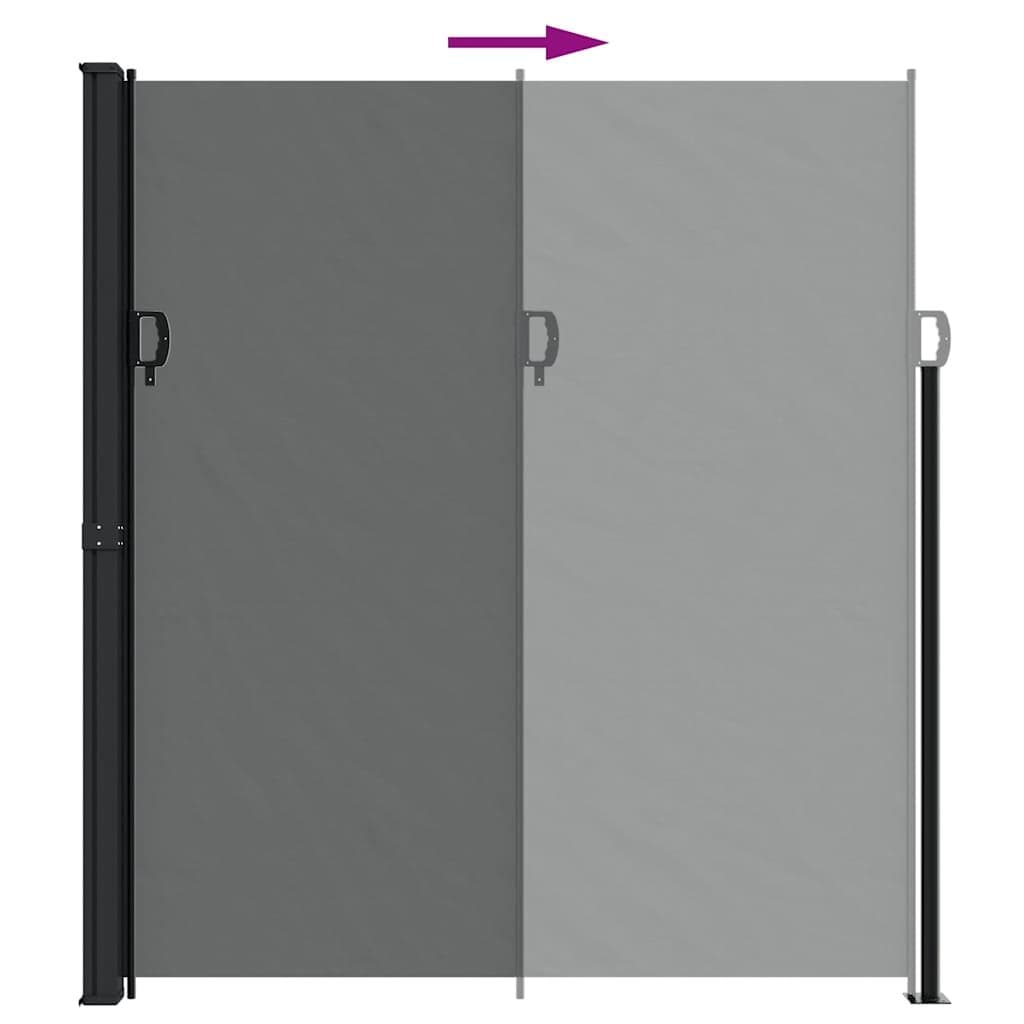 Retractable Side Awning Screen 220x600cm
