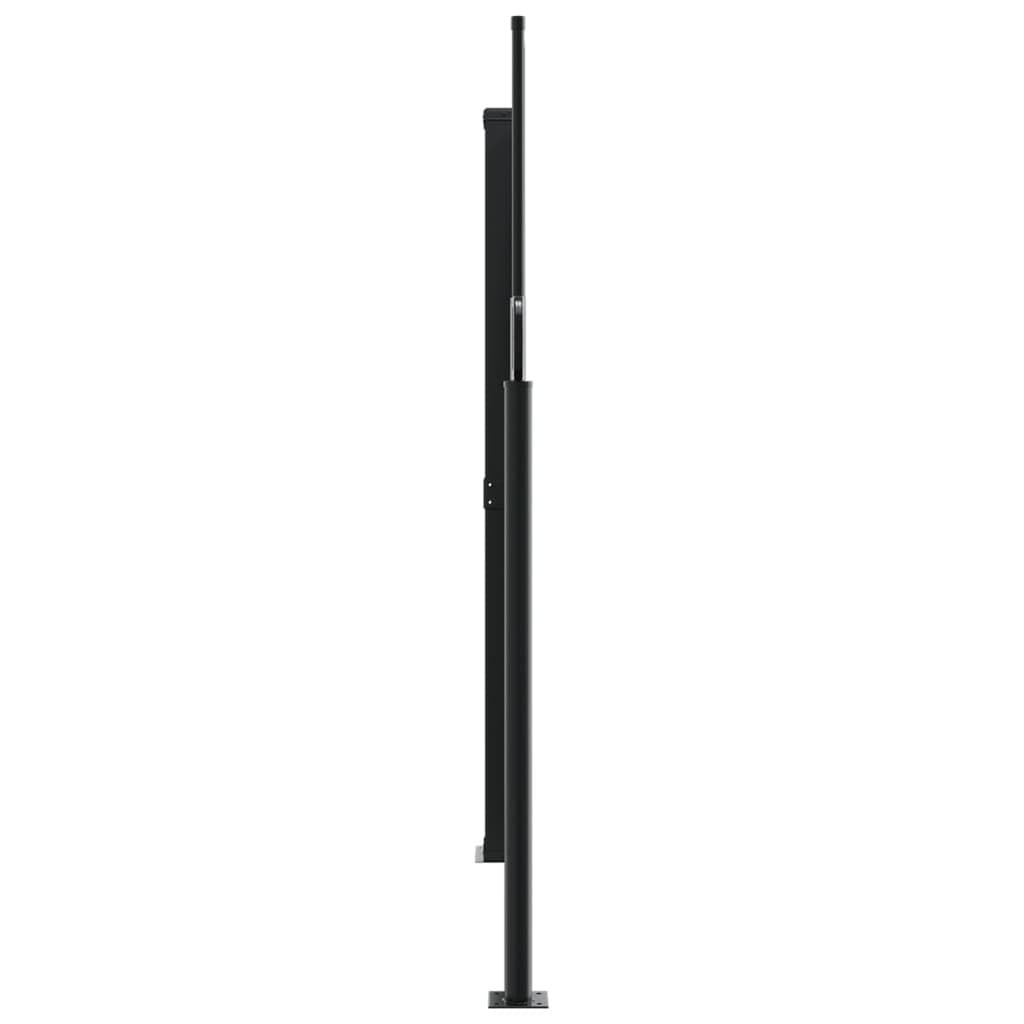 Retractable Side Awning 160x1000cm Black