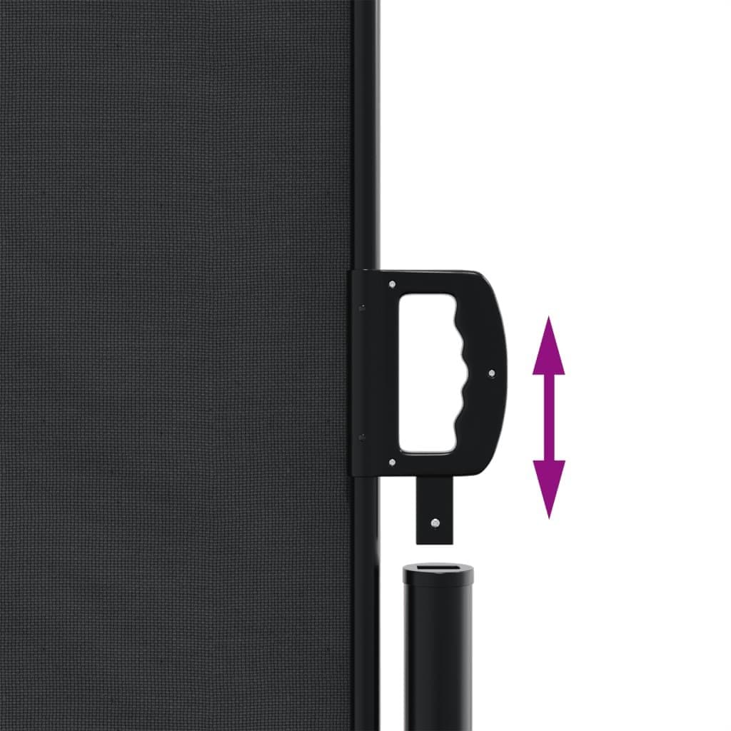 Retractable Side Awning 160x1000cm Black