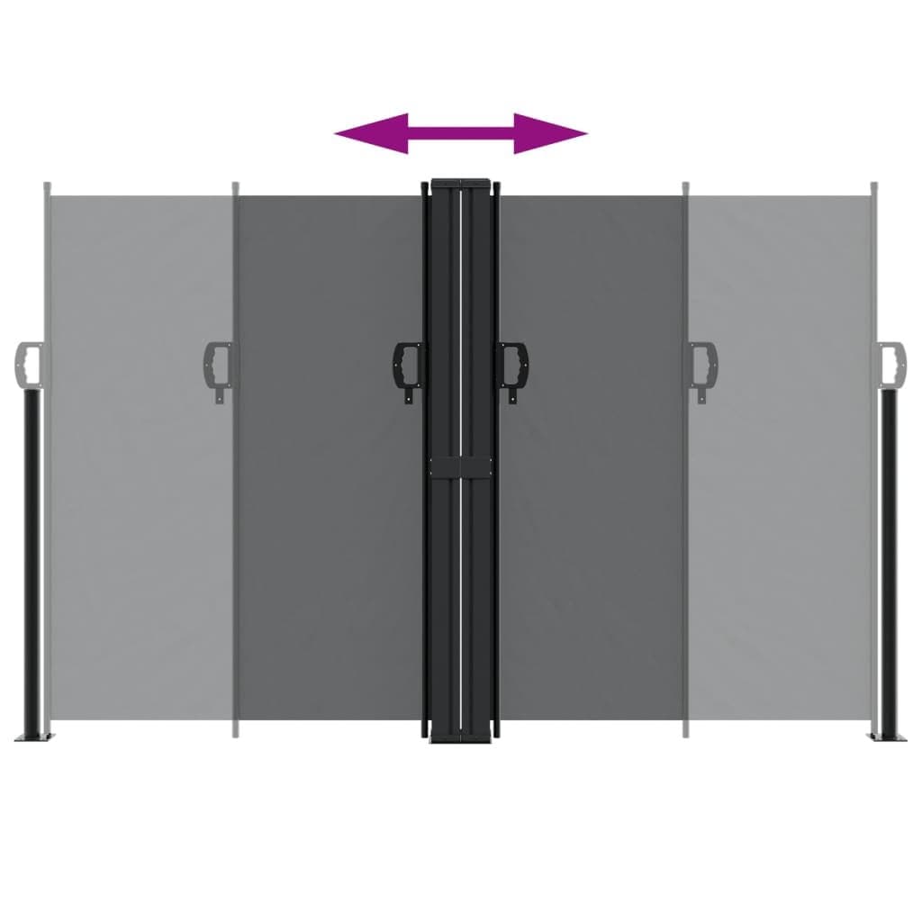 Retractable Side Awning 160x1000cm Black