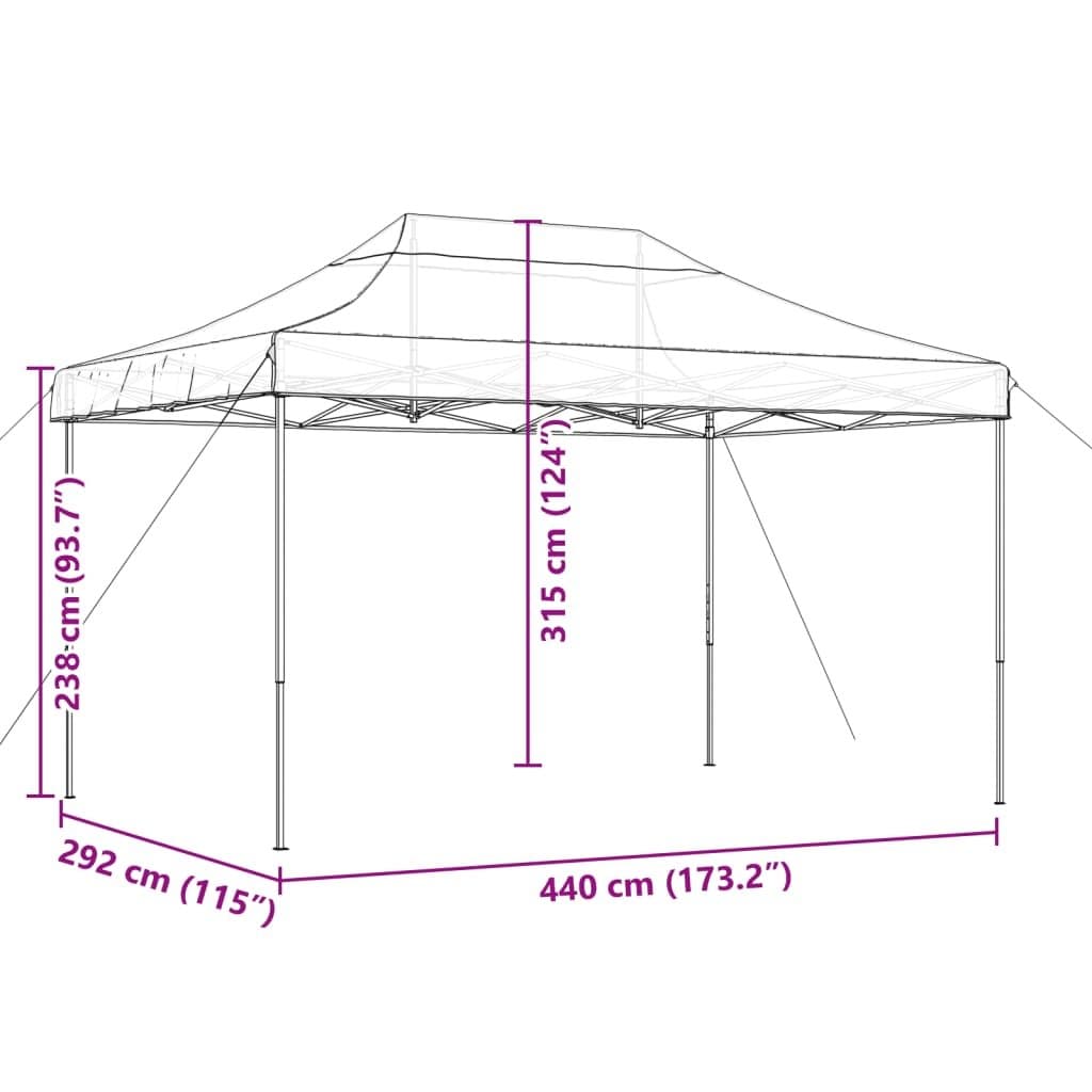Foldable Pop-Up Party Tent for Outdoor Events