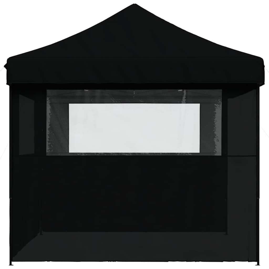 Black Pop-Up Party Tent with 3 Sidewalls