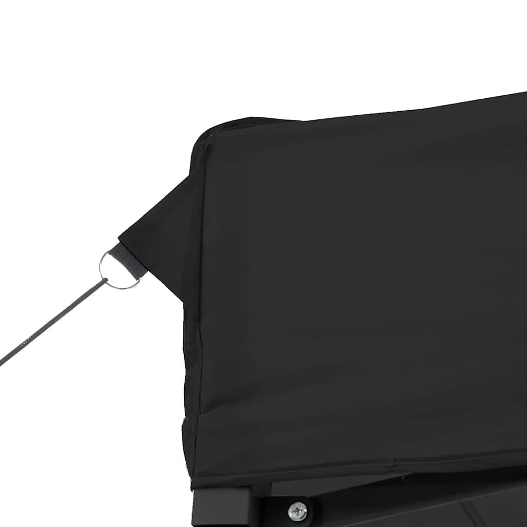 Black Pop-Up Party Tent with 3 Sidewalls