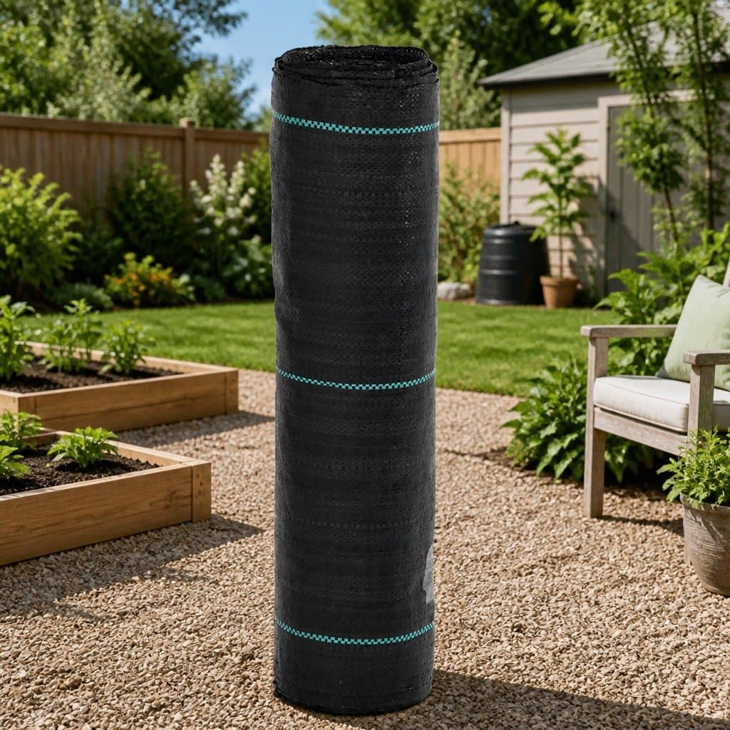 Black Weed Membrane 0.5x50 m PP Garden Fabric