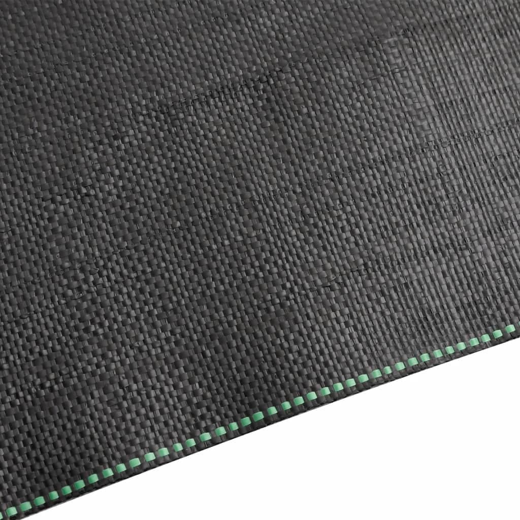 Black PP Landscape Fabric for Weed Control 1x25m