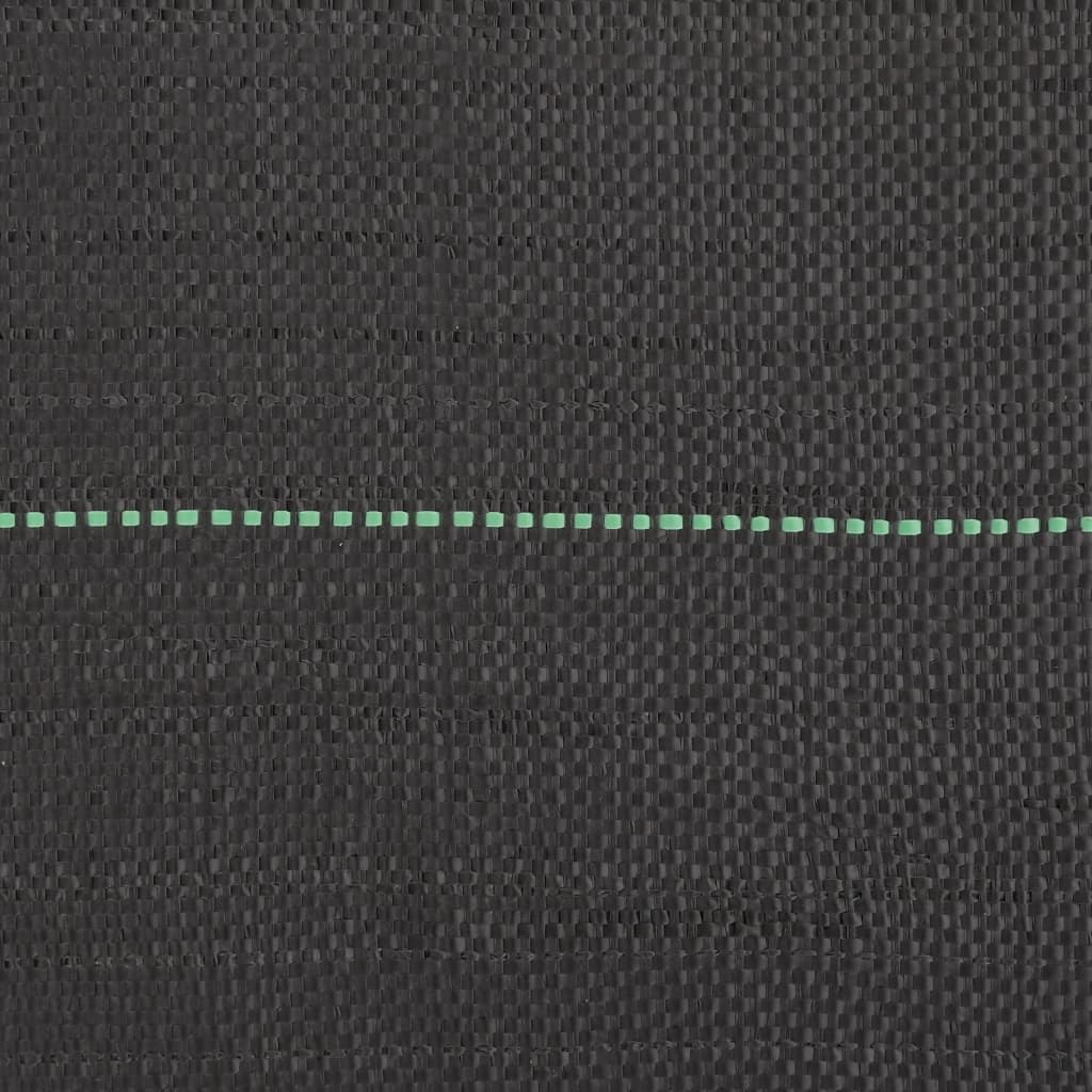 Black PP Landscape Fabric for Weed Control 1x25m