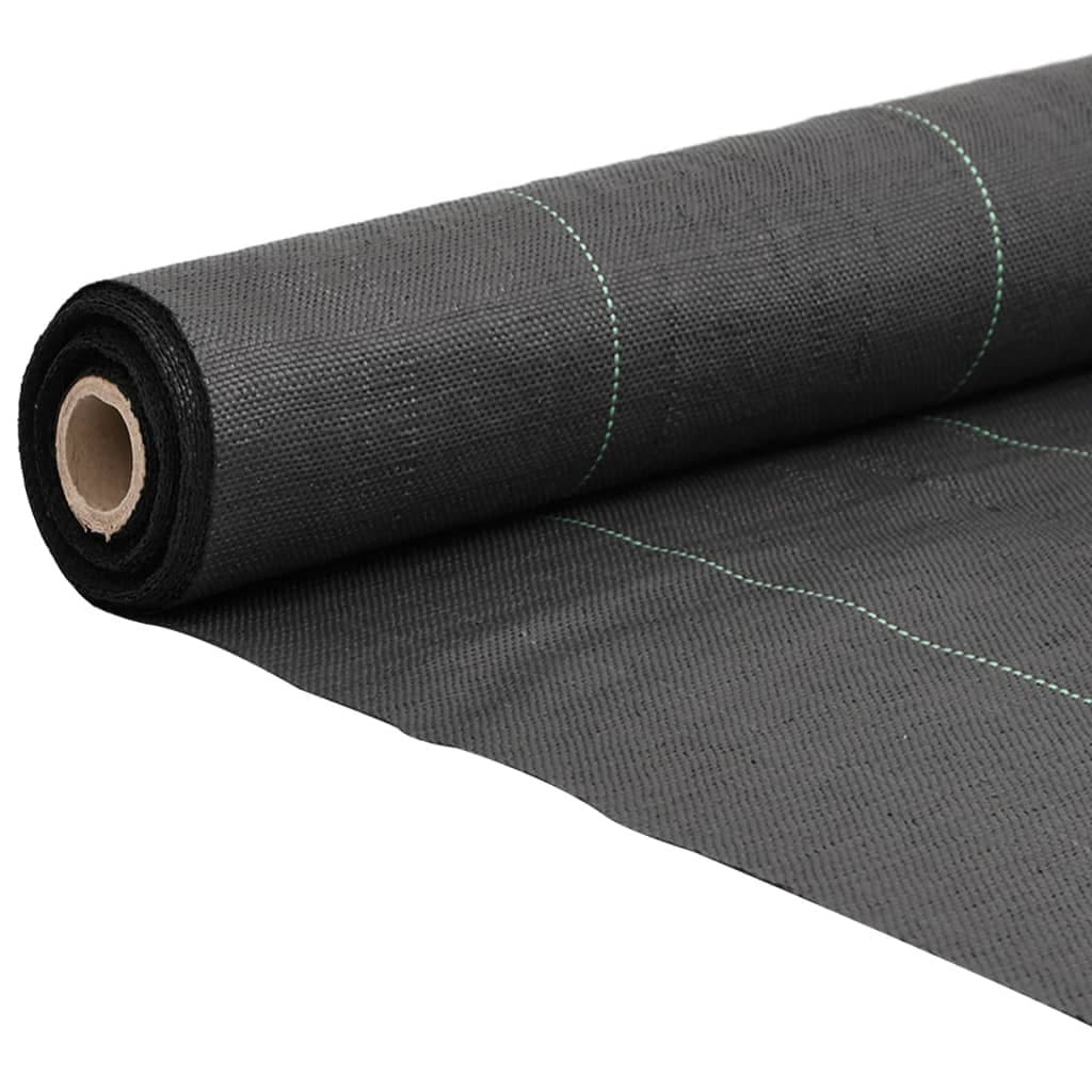 Black Landscape Fabric Roll 1x50m for Weed Control