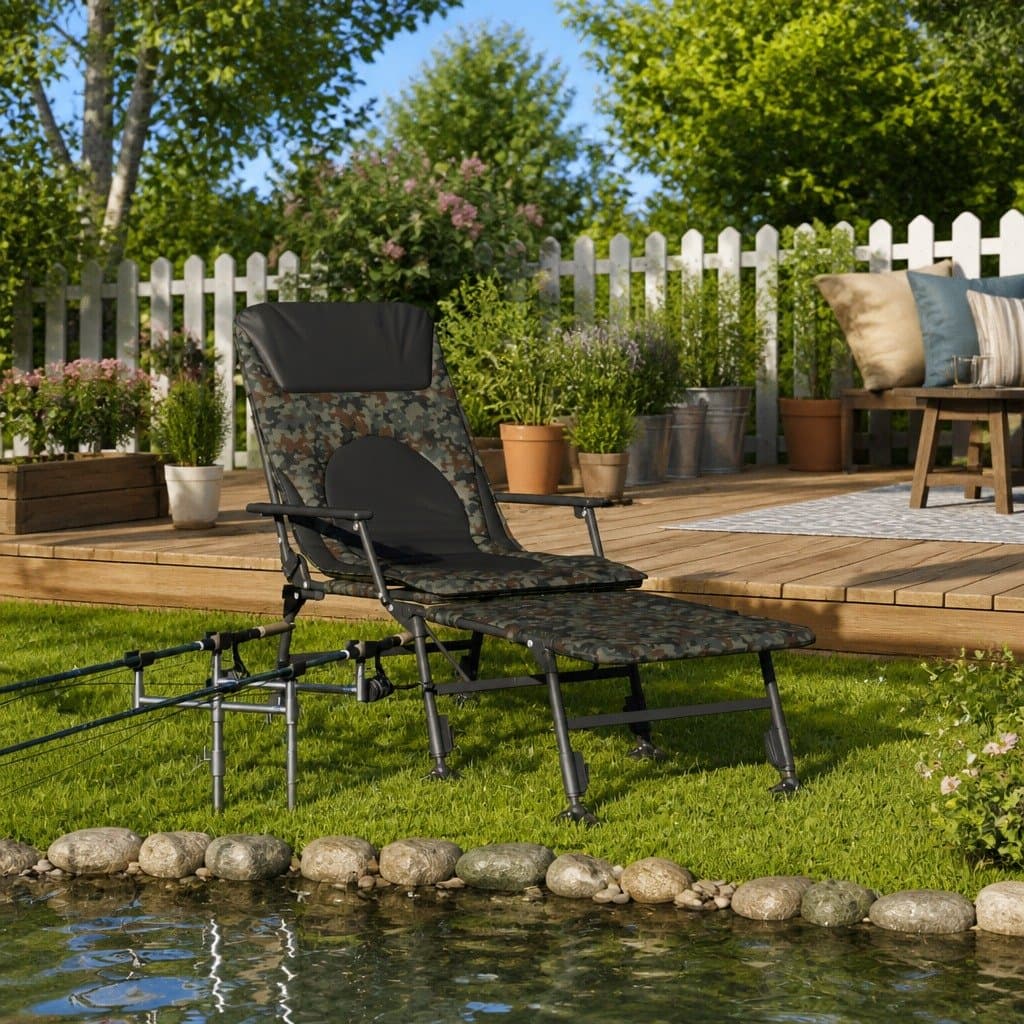Fishing Bedchair with Adjustable Mud Legs
