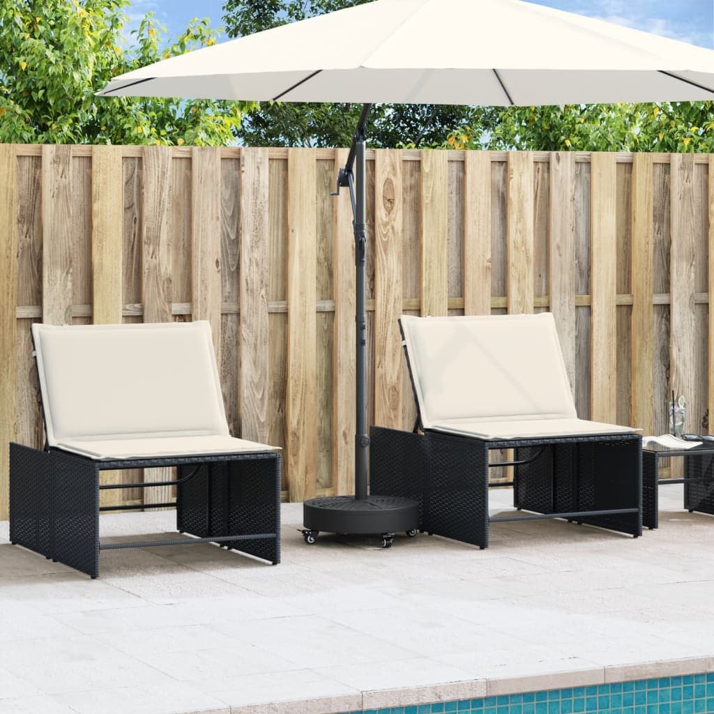Parasol Base with Wheels Lockable Castors Round 27kg Outdoor Umbrella Stand