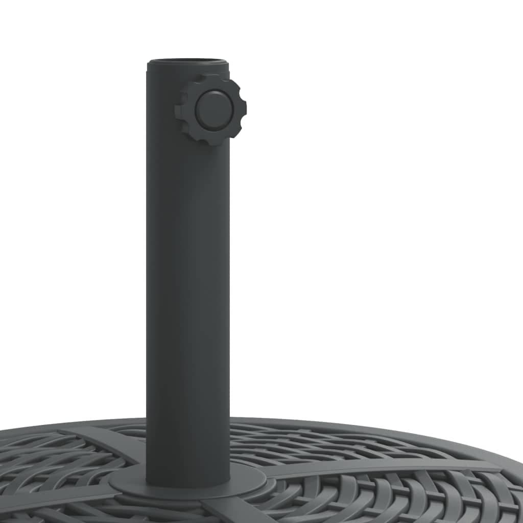 Parasol Base with Wheels Lockable Castors Round 27kg Outdoor Umbrella Stand