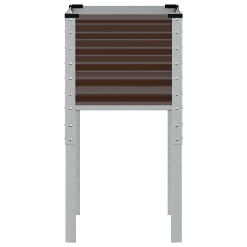 Brown Steel Garden Planter Box for Outdoor Spaces