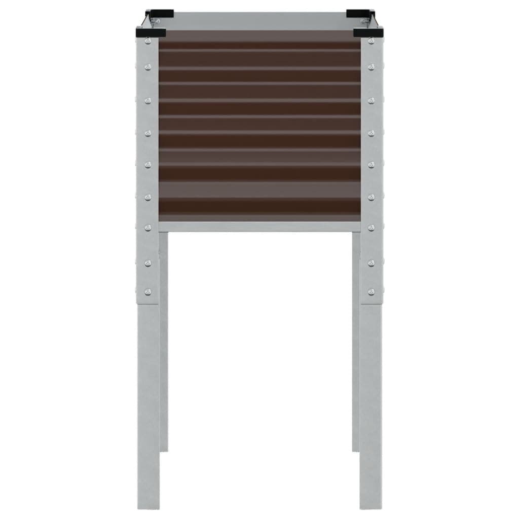 Brown Steel Garden Planter Box for Outdoor Spaces