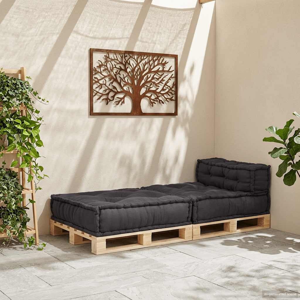 Reconfigurable Modular Sofa Unit with Anthracite Cushion