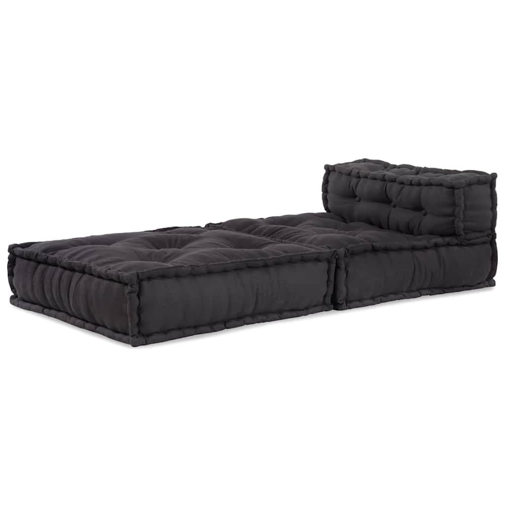 Reconfigurable Modular Sofa Unit with Anthracite Cushion