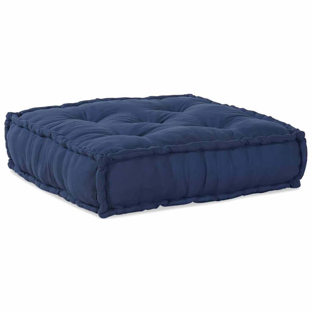 Modular Sofa Unit Blue Fabric 70x70x36cm Indoor Outdoor Lounge Cushion Seating