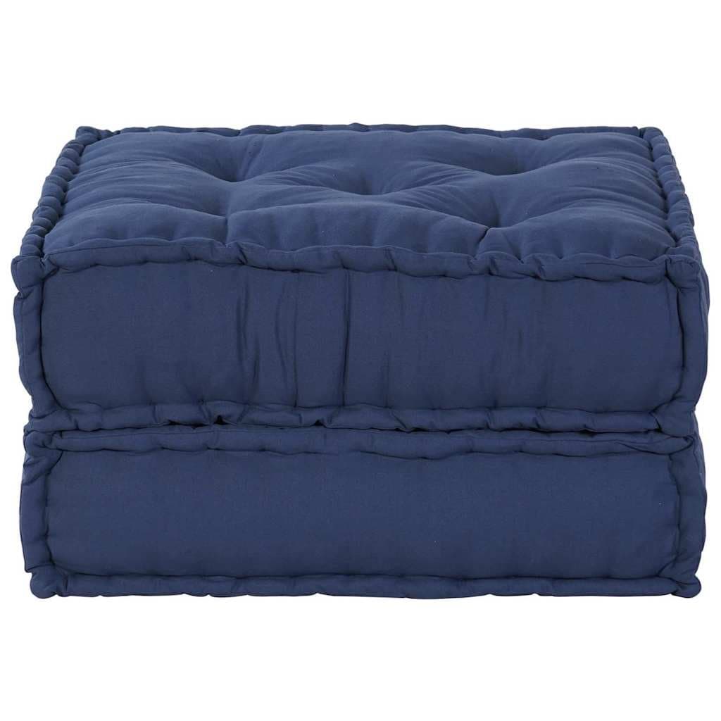 Modular Sofa Unit Blue Fabric 70x70x36cm Indoor Outdoor Lounge Cushion Seating