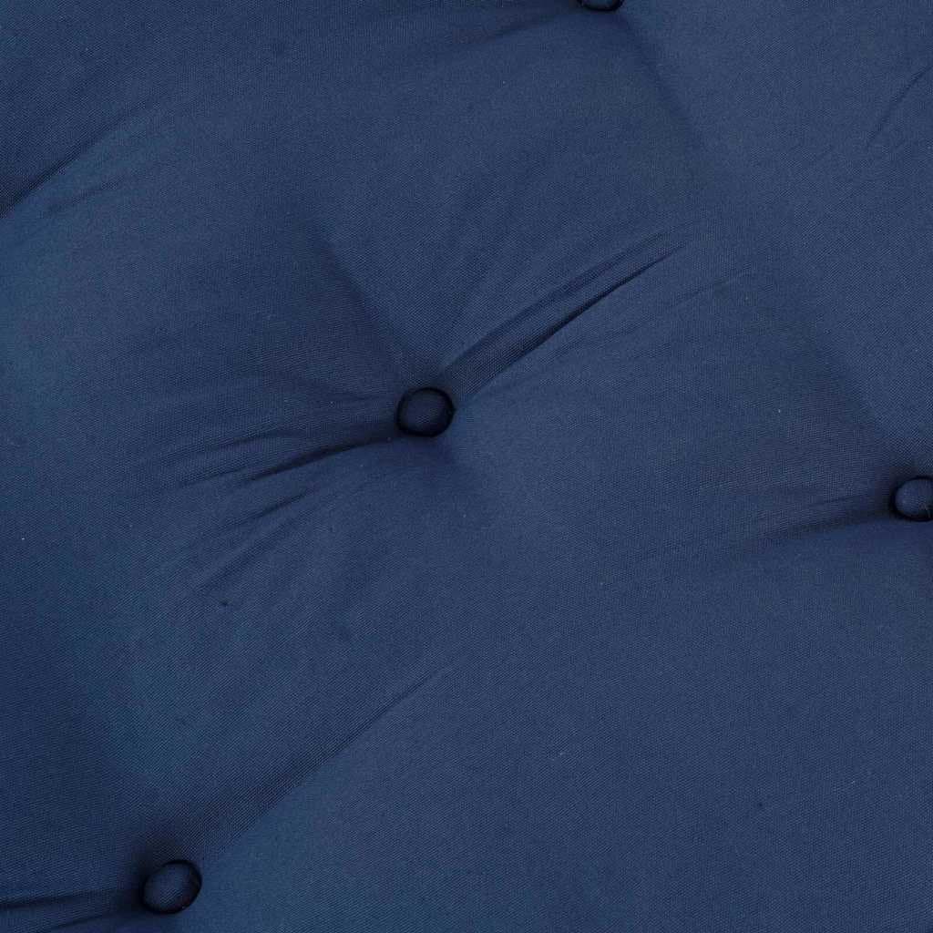 Modular Sofa Unit Blue Fabric 70x70x36cm Indoor Outdoor Lounge Cushion Seating