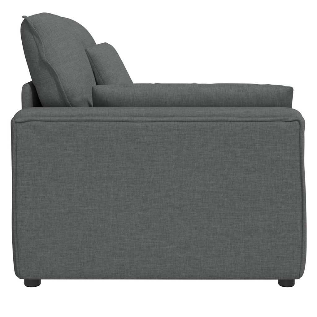 Modular Sofa Armrest End Module with Cushions Grey Sectional Unit 100cm