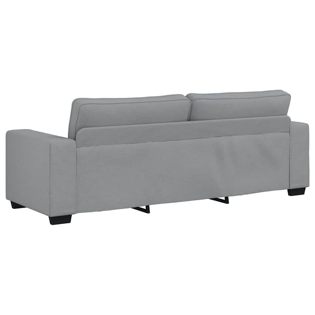 3-Seater Sofa in Grey Fabric for Living Rooms