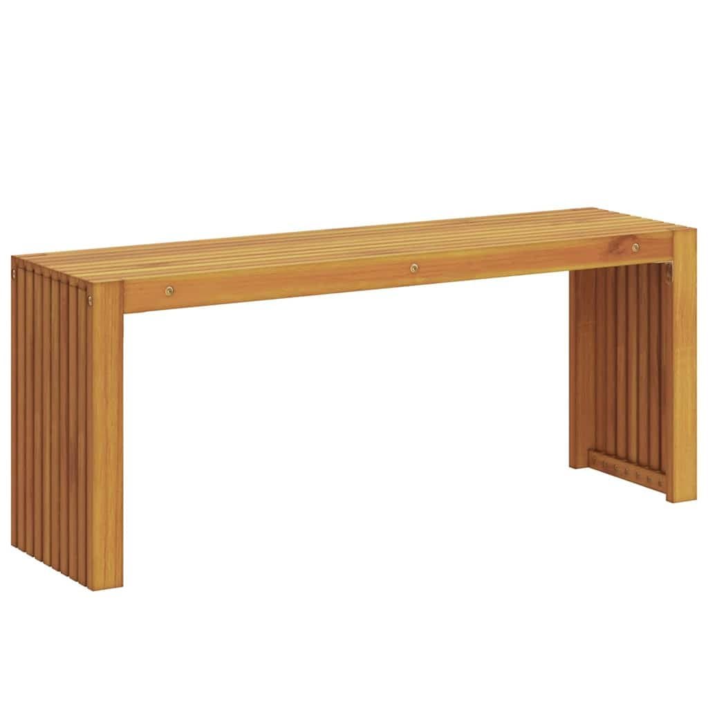 Solid Wood Outdoor Bench with Backrest 110x30x45cm