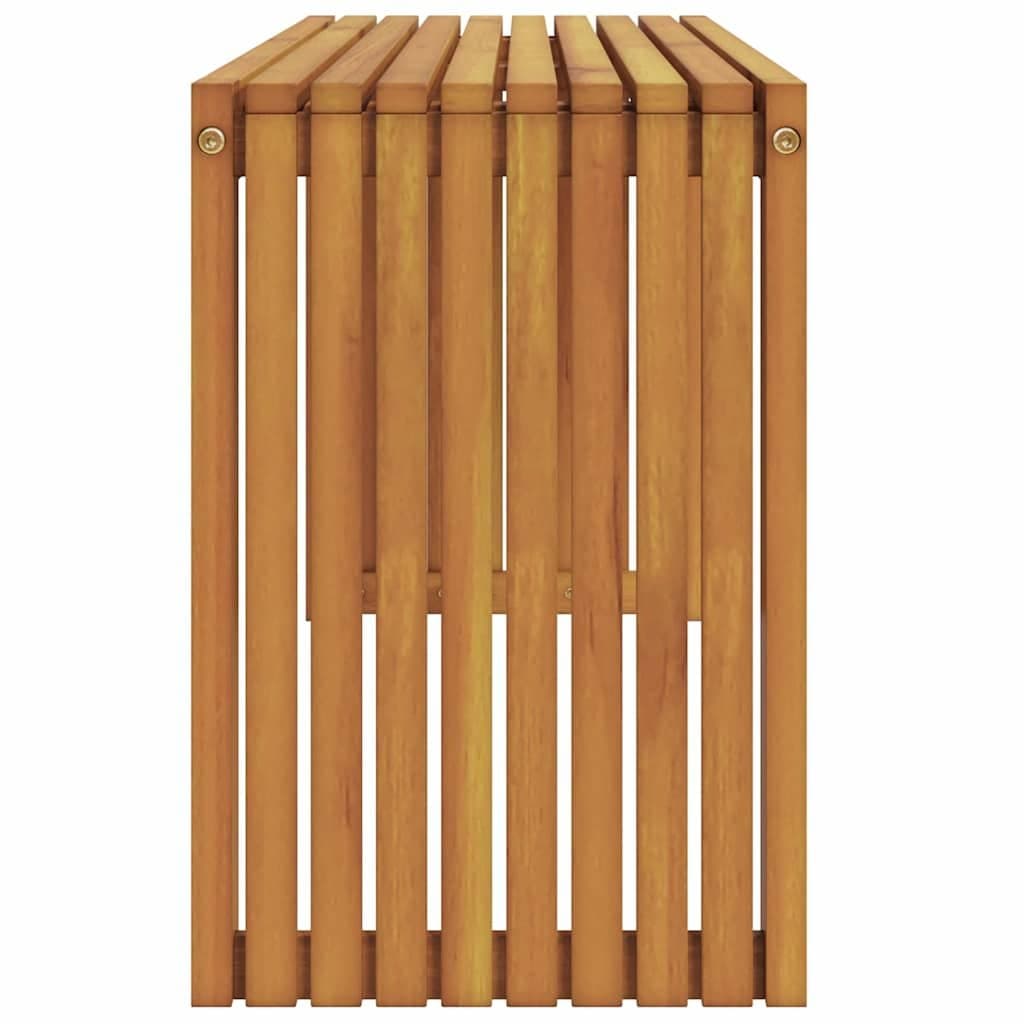 Solid Wood Outdoor Bench with Backrest 110x30x45cm