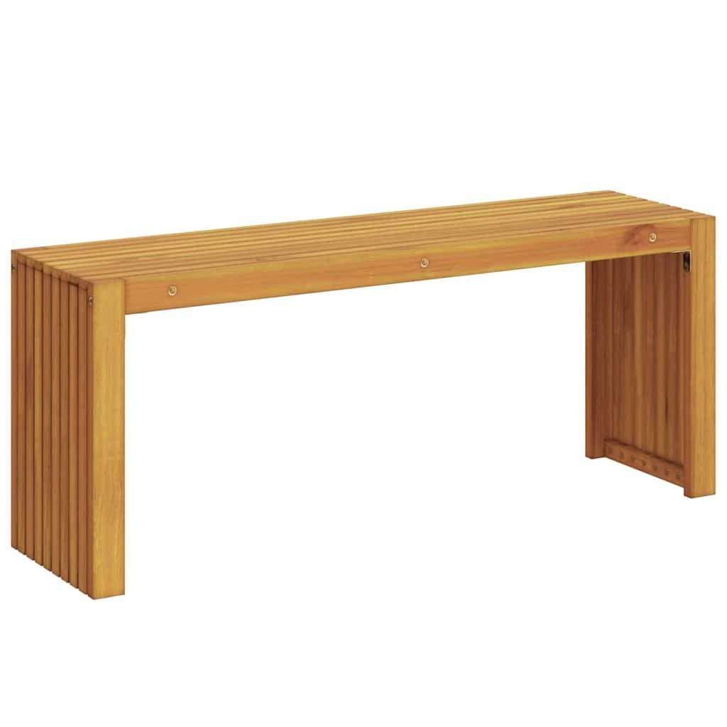 Solid Wood Outdoor Bench with Backrest 110x30x45cm
