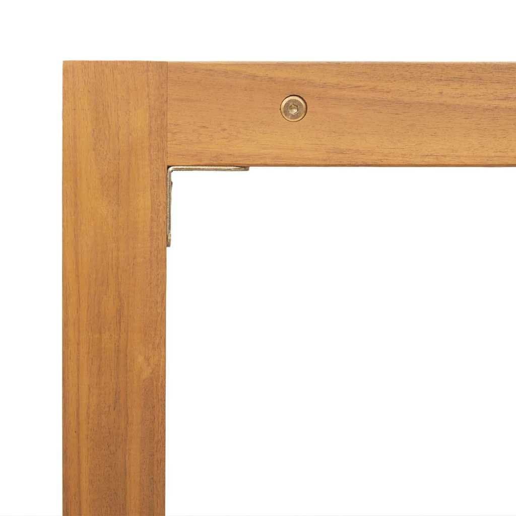 Solid Wood Outdoor Bench with Backrest 110x30x45cm