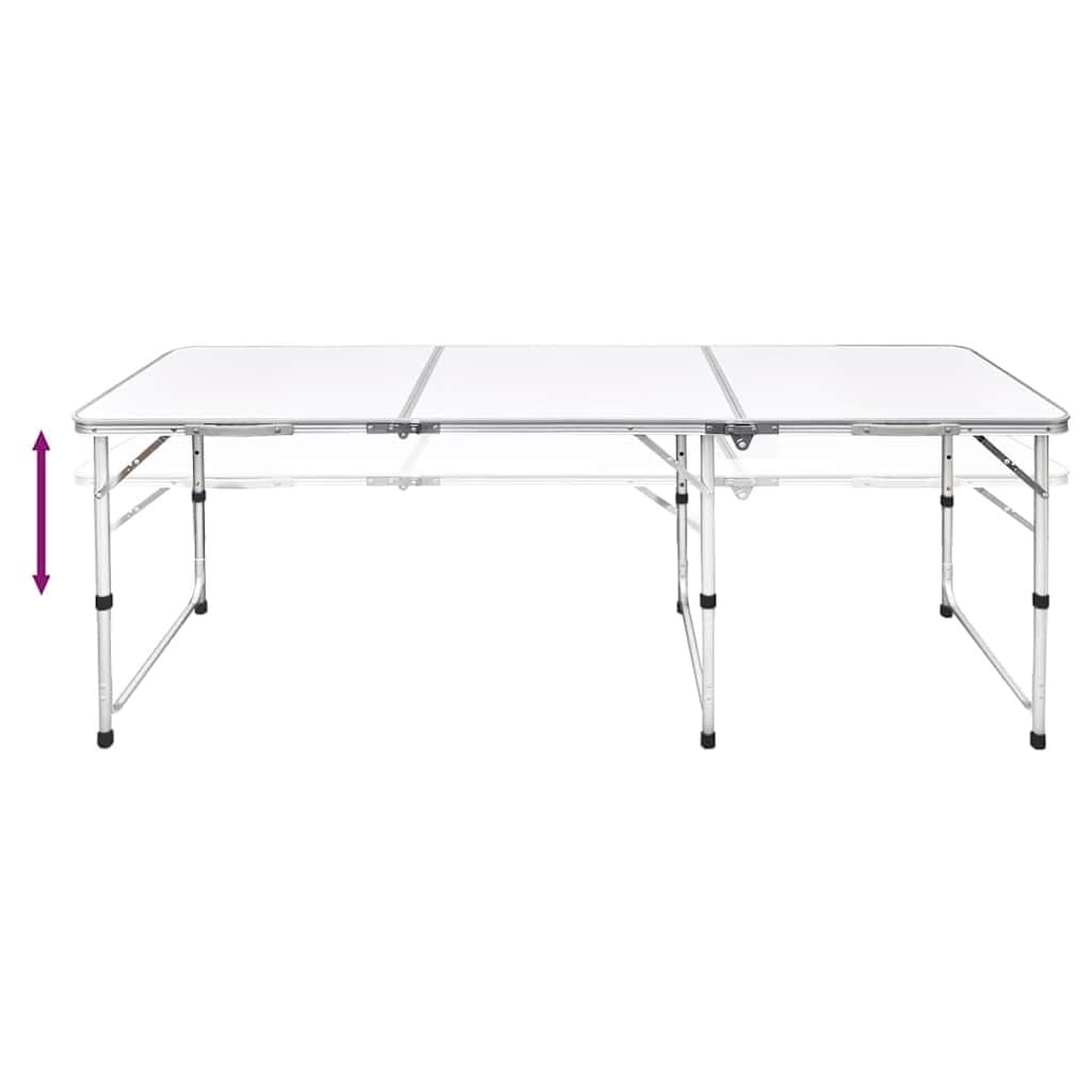 Foldable Camping Table with Adjustable Height