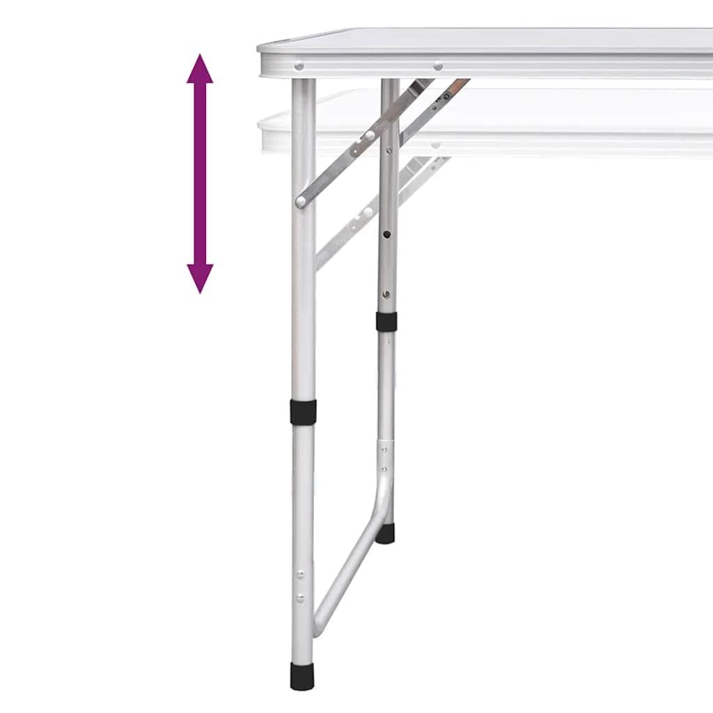 Foldable Camping Table with 6 Stools