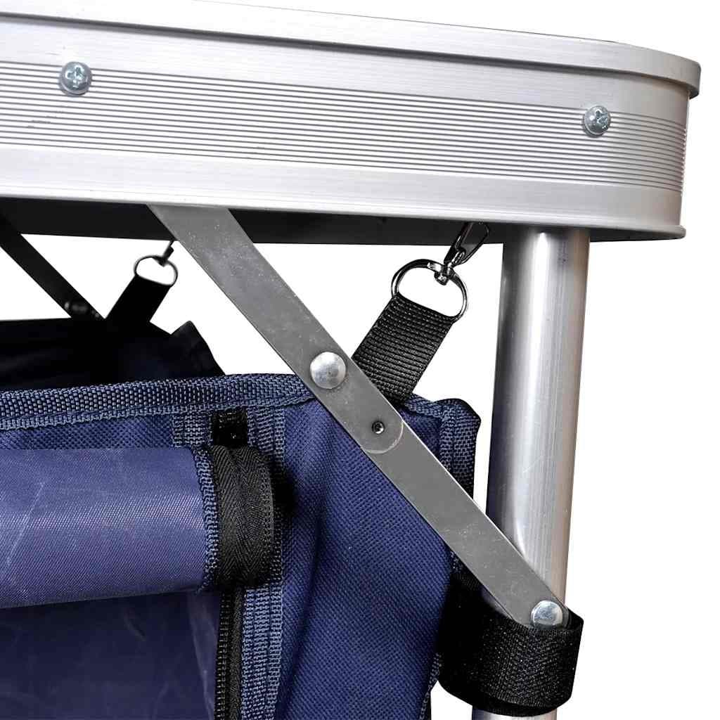 Foldable Camping Cupboard with Spacious Work Surface